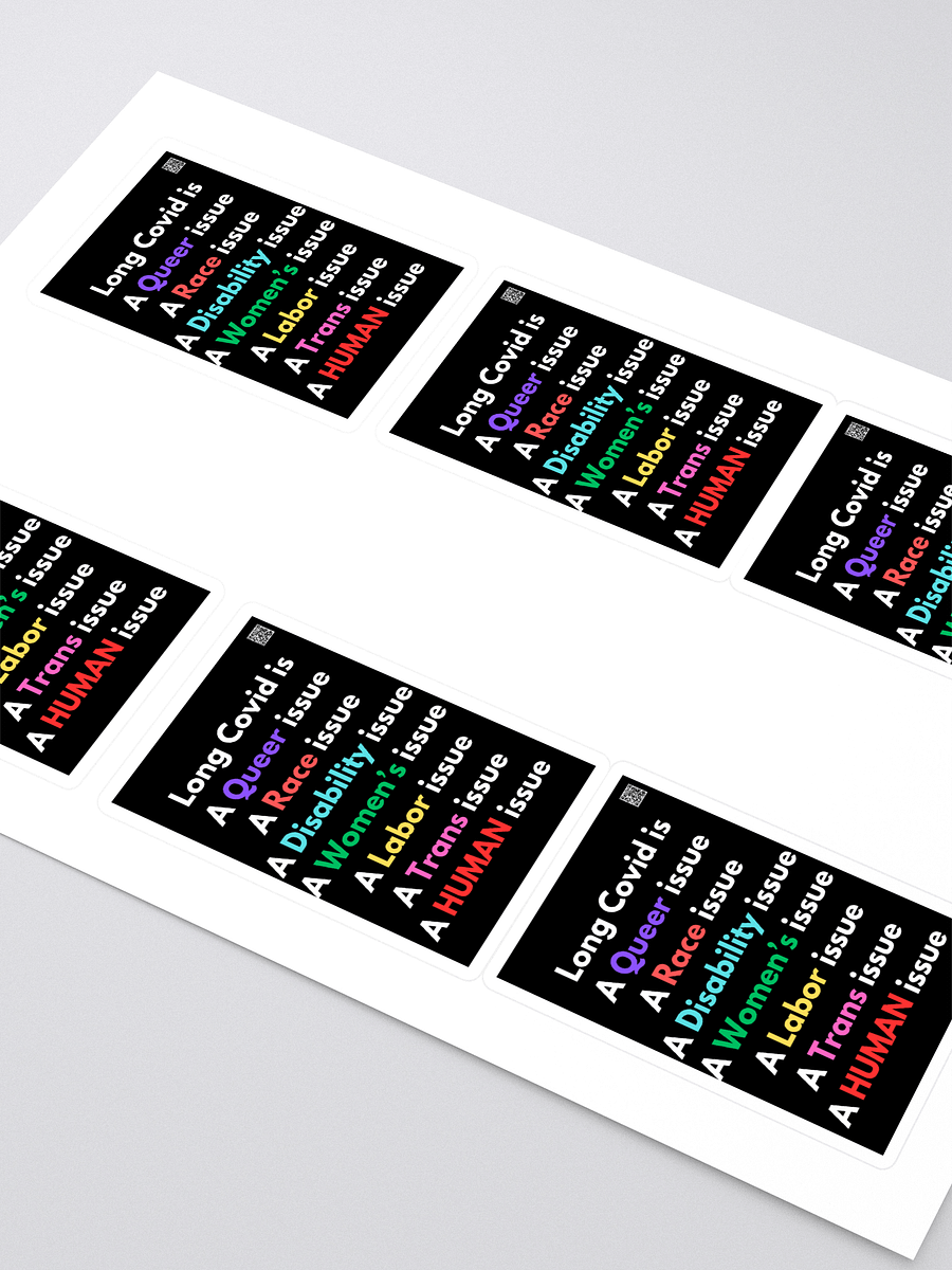Long Covid Is sticker 6 pack product image (2)