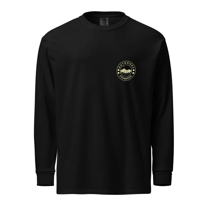 Outdoors Long Sleeve organic t-shirt product image (1)