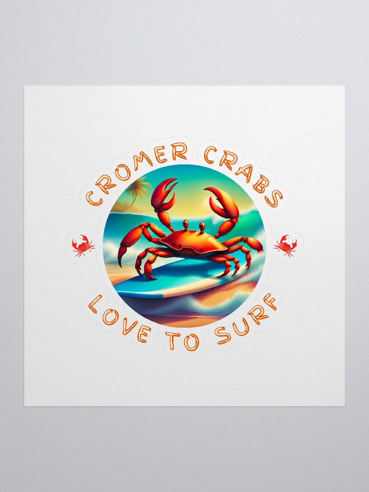 Cromer Crabs love to Surf Stickers product image (2)