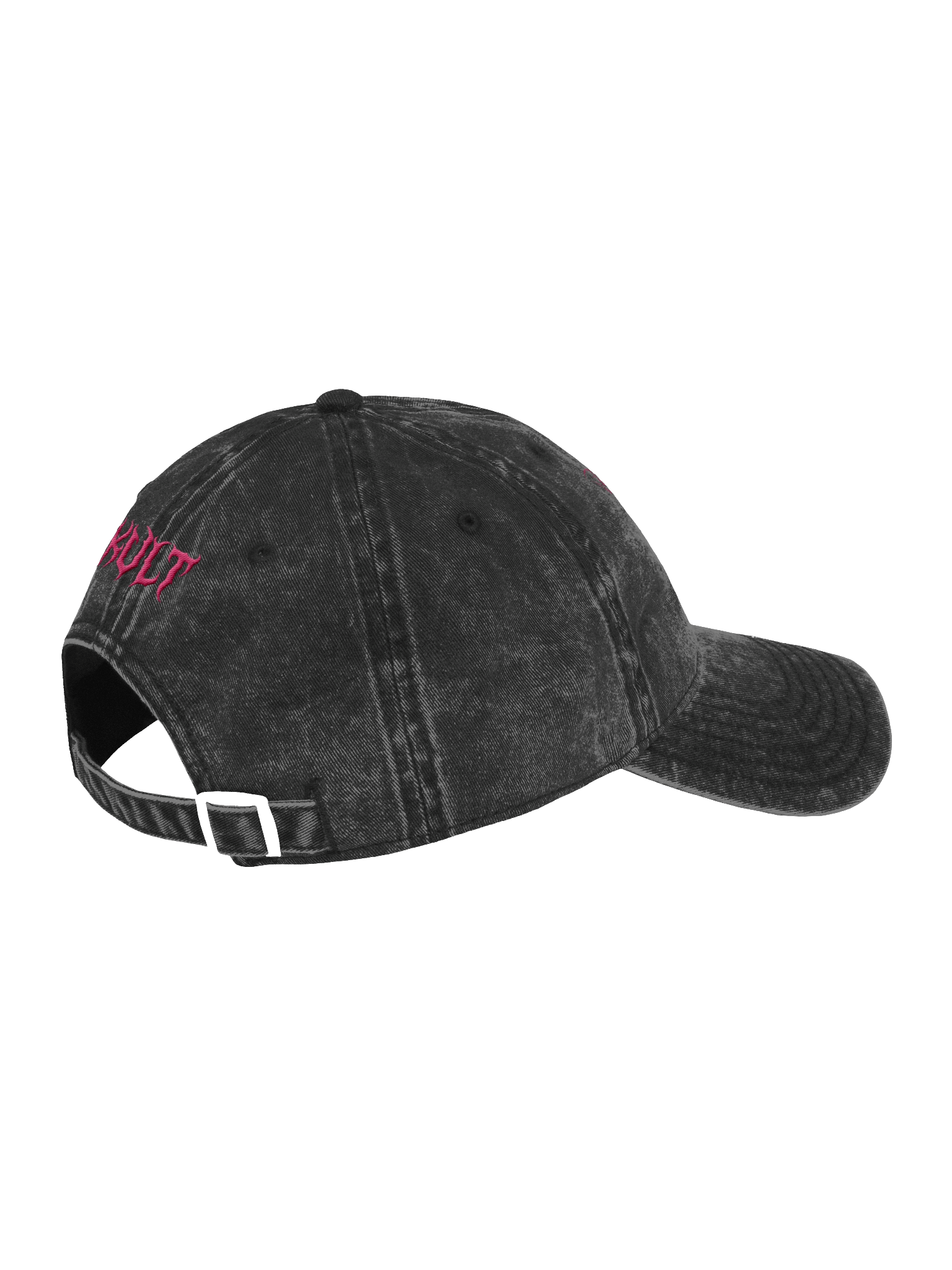Kat Kult Vintage Wash Dad Hat (Pink logo) product image (10)