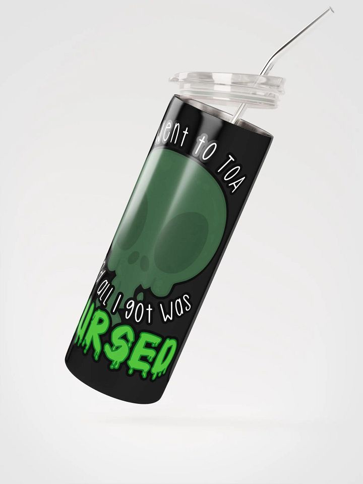 All I Got Was Cursed - Evoker - Tumbler w/Straw product image (3)
