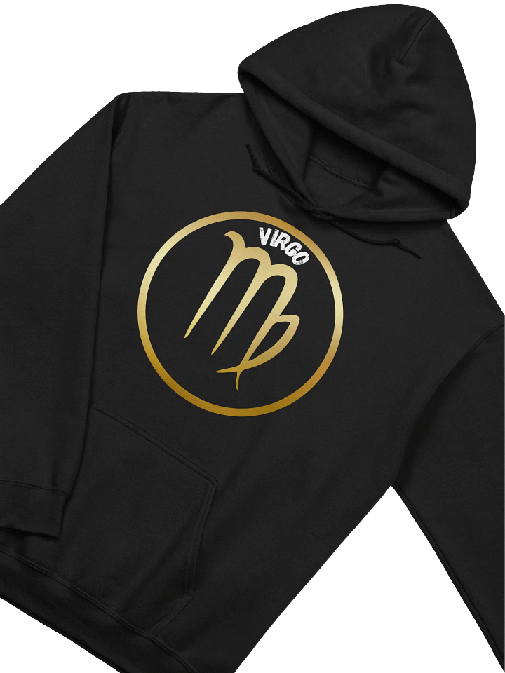 Golden Virgo Zodiac Symbol Hoodie product image (2)