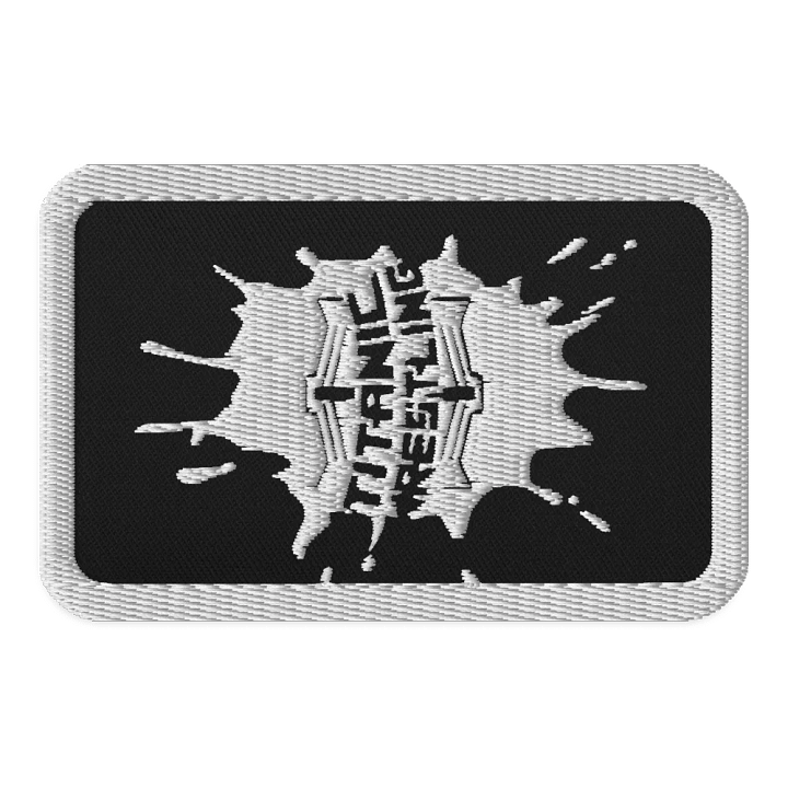 White Splatt Embroidered Patch product image (1)