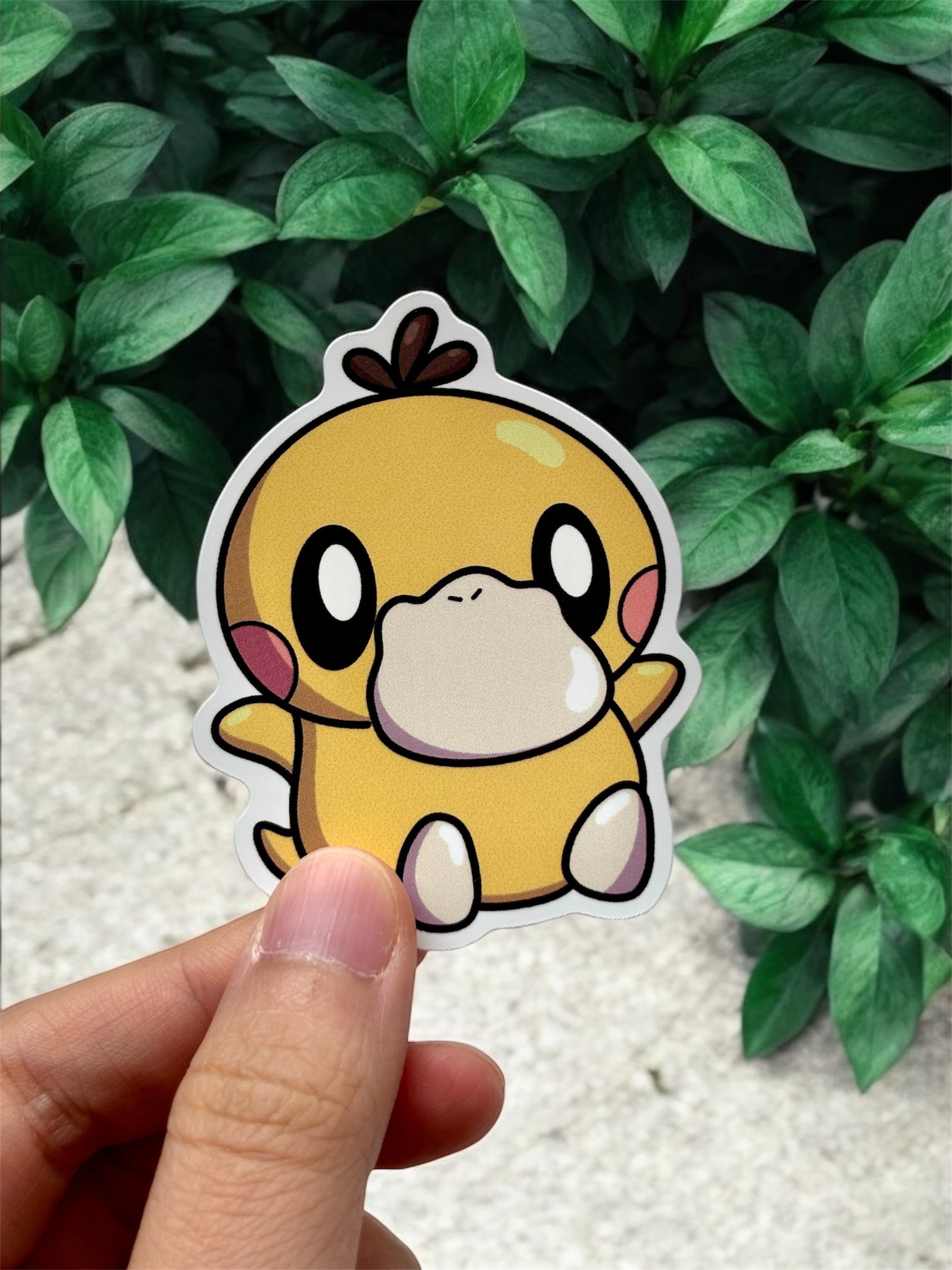 Psyduck Pokébean Waterproof Vinyl Stickers product image (1)