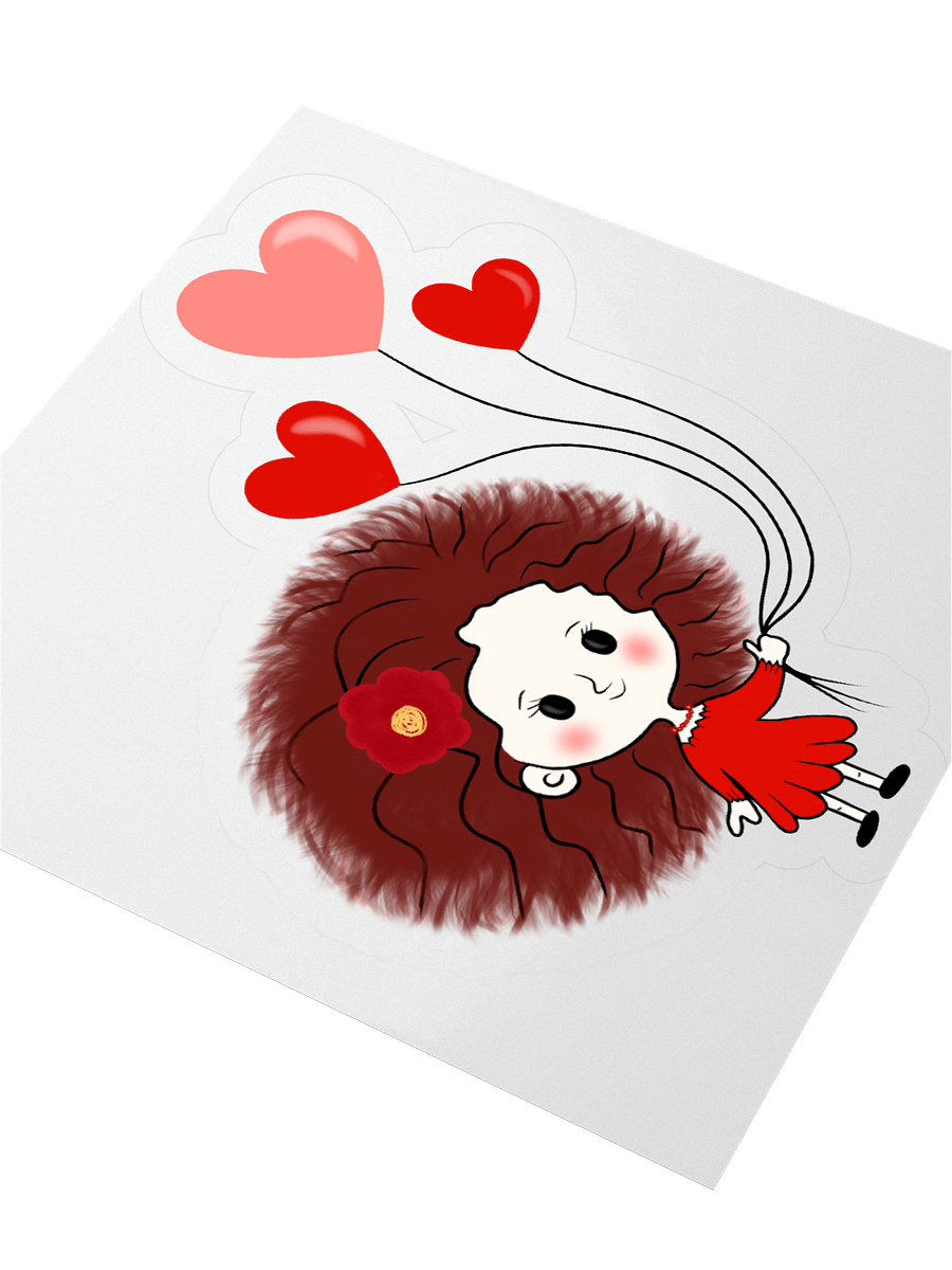Curly Haired Beauty Sticker Set product image (4)