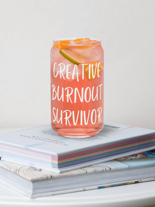 Creative Burnout Survivor Can-Shaped Glass product image (1)