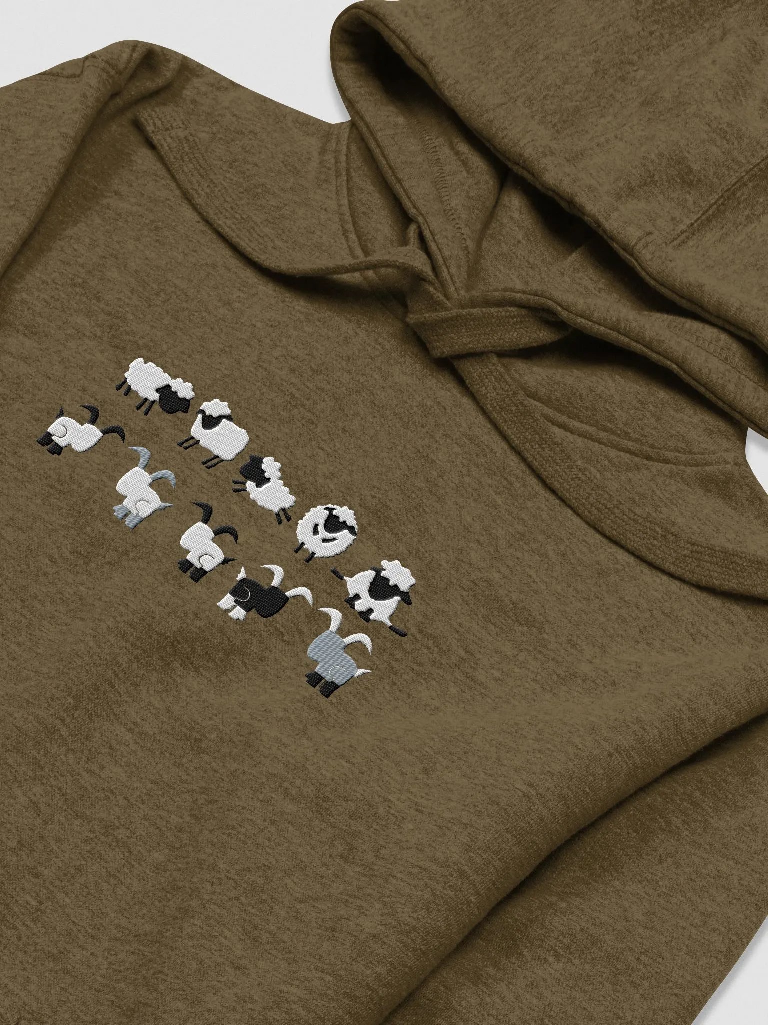 The Sheep & The Goats (Embroidered Hoodie) product image (1)
