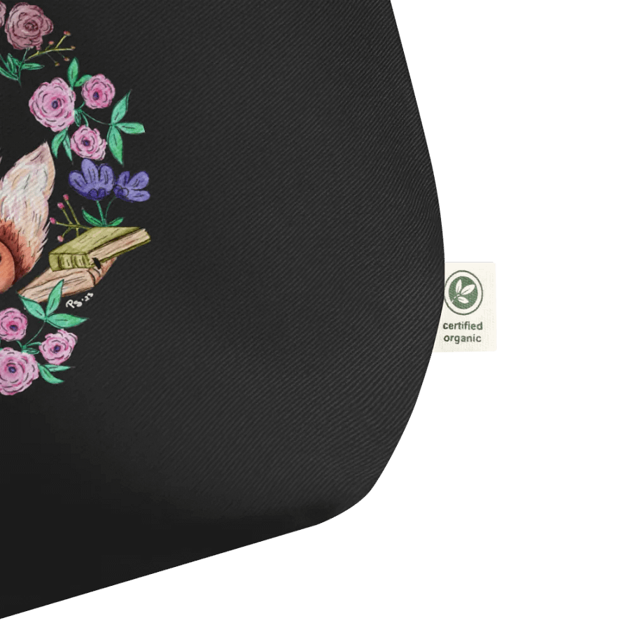 Book Smart Fox Black Tote product image (3)