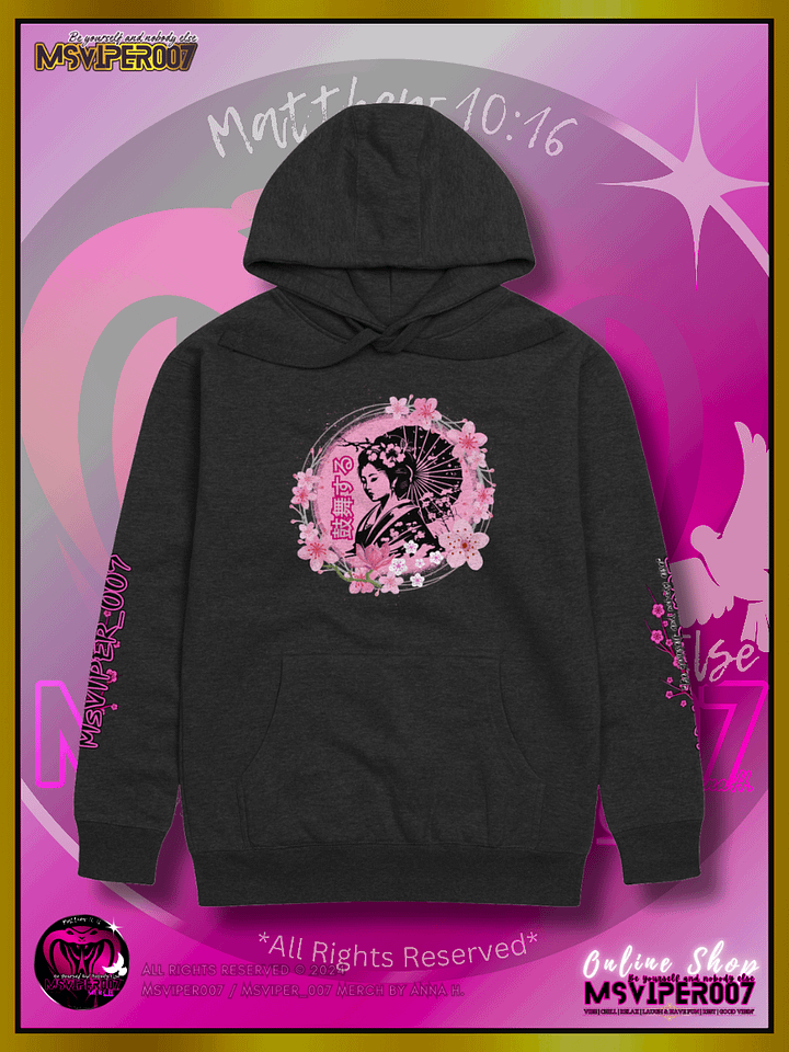 Hoodie - MsViper007's "Inspire" (peony pink) Cozy Hoodie By Anna H. product image (1)