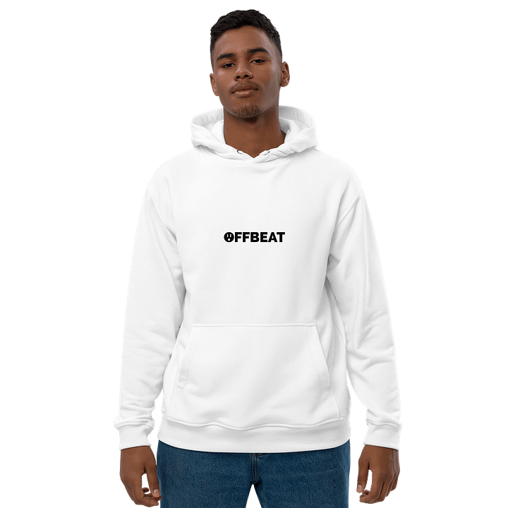 White Eco Luxe Organic Hoodie product image (1)