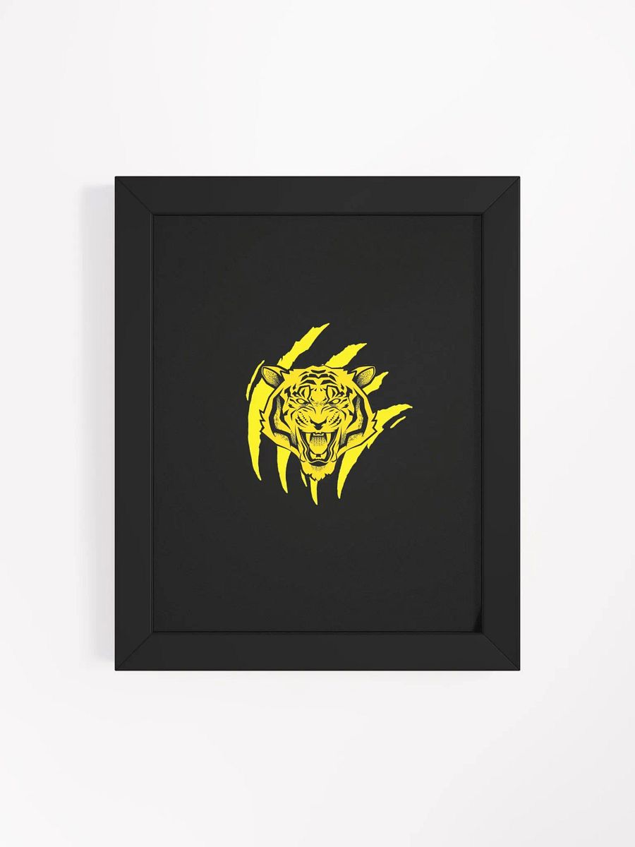 Póster artístico mate ecológico con diseño de tigre feroz By TryTiger product image (52)
