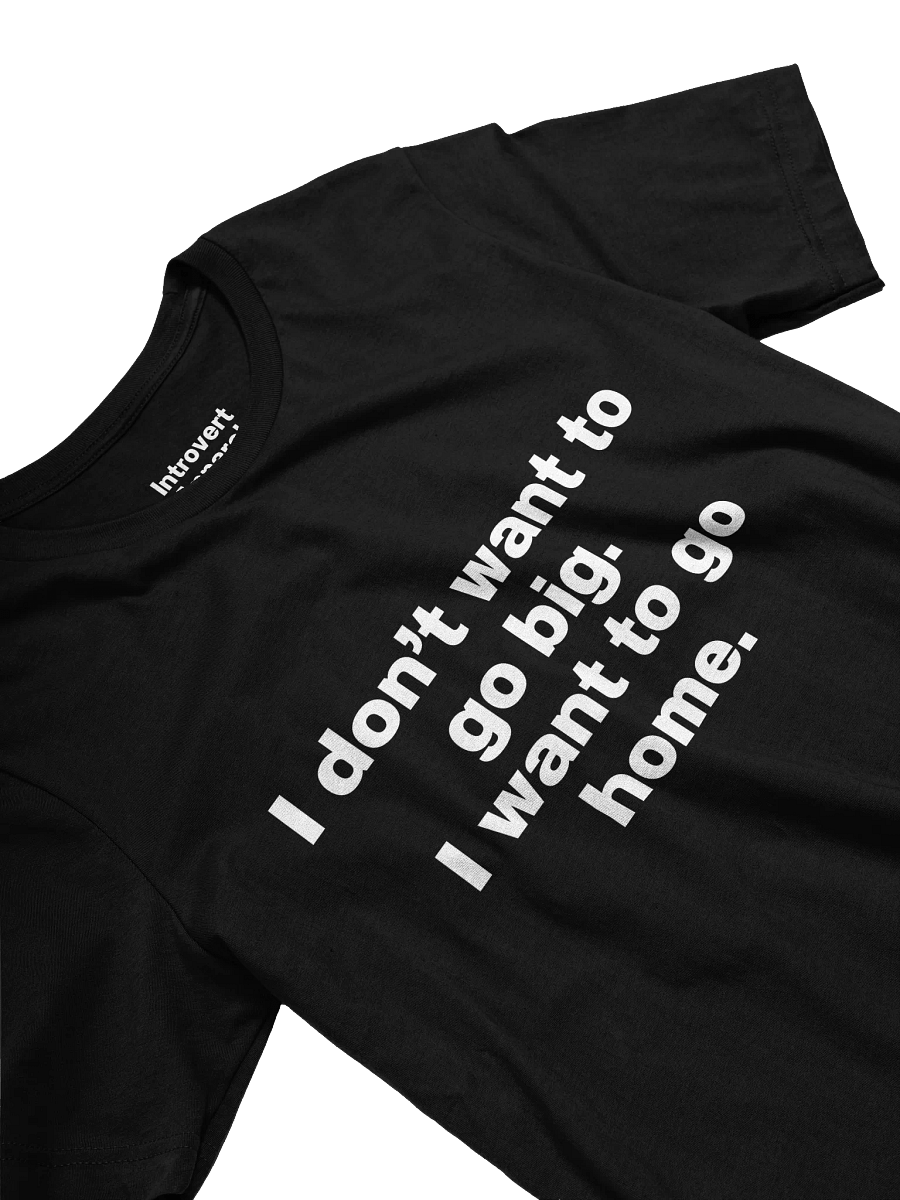 I don't want to go big. I want to go home. Unisex T-Shirt product image (23)