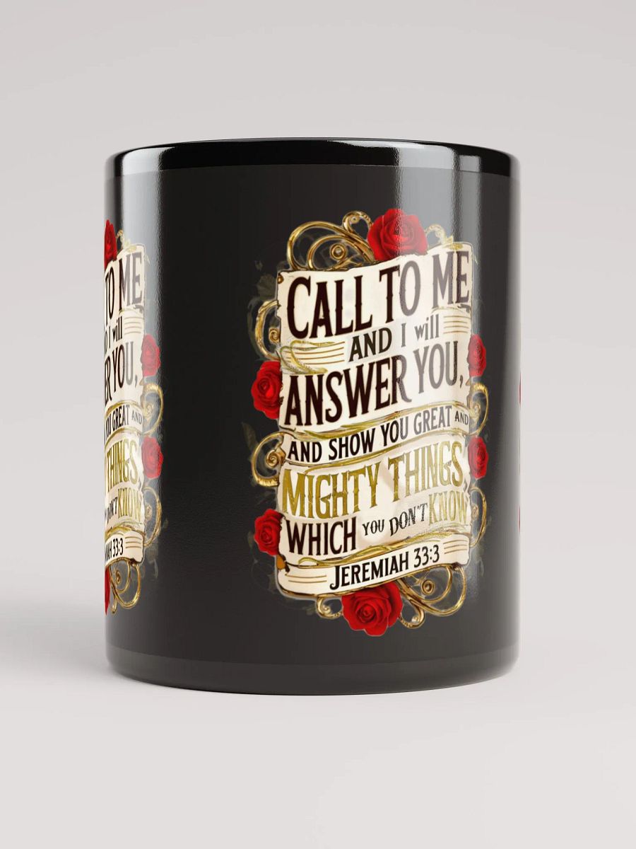 Call to Me Black glossy Mug product image (9)