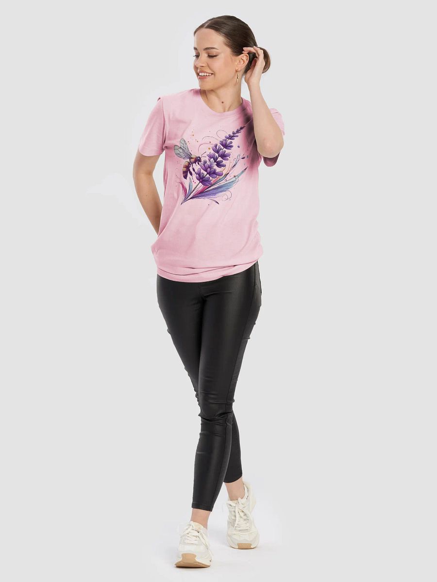 Buzzing Lavender Bee T-Shirt, Botanical Honeybee Tee, Nature-Inspired Wildflower Shirt, Garden Lover Gift product image (9)