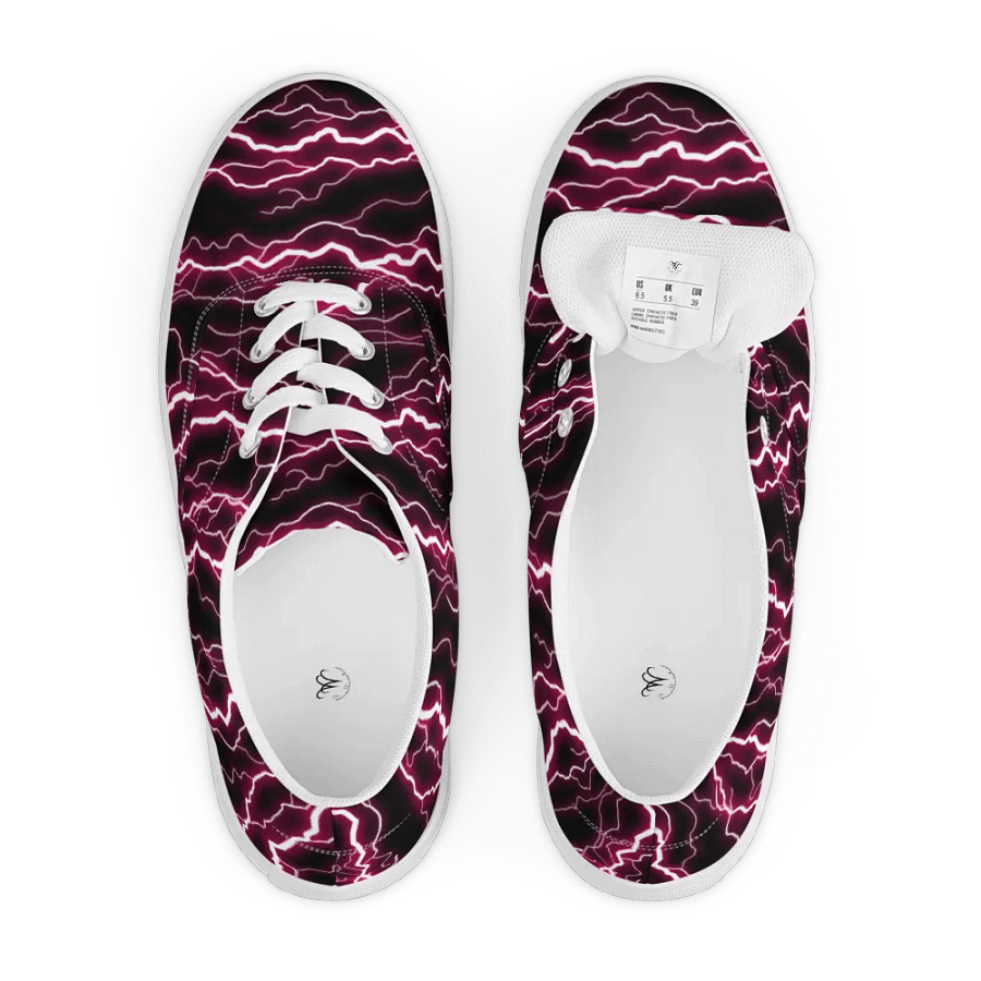 Lightning Strike Sneakers | Rock and Roll Chic | Bold Lightning | Versatile Street Style | Ideal for Concerts | Shop Now for Rocker Fashion. product image (7)