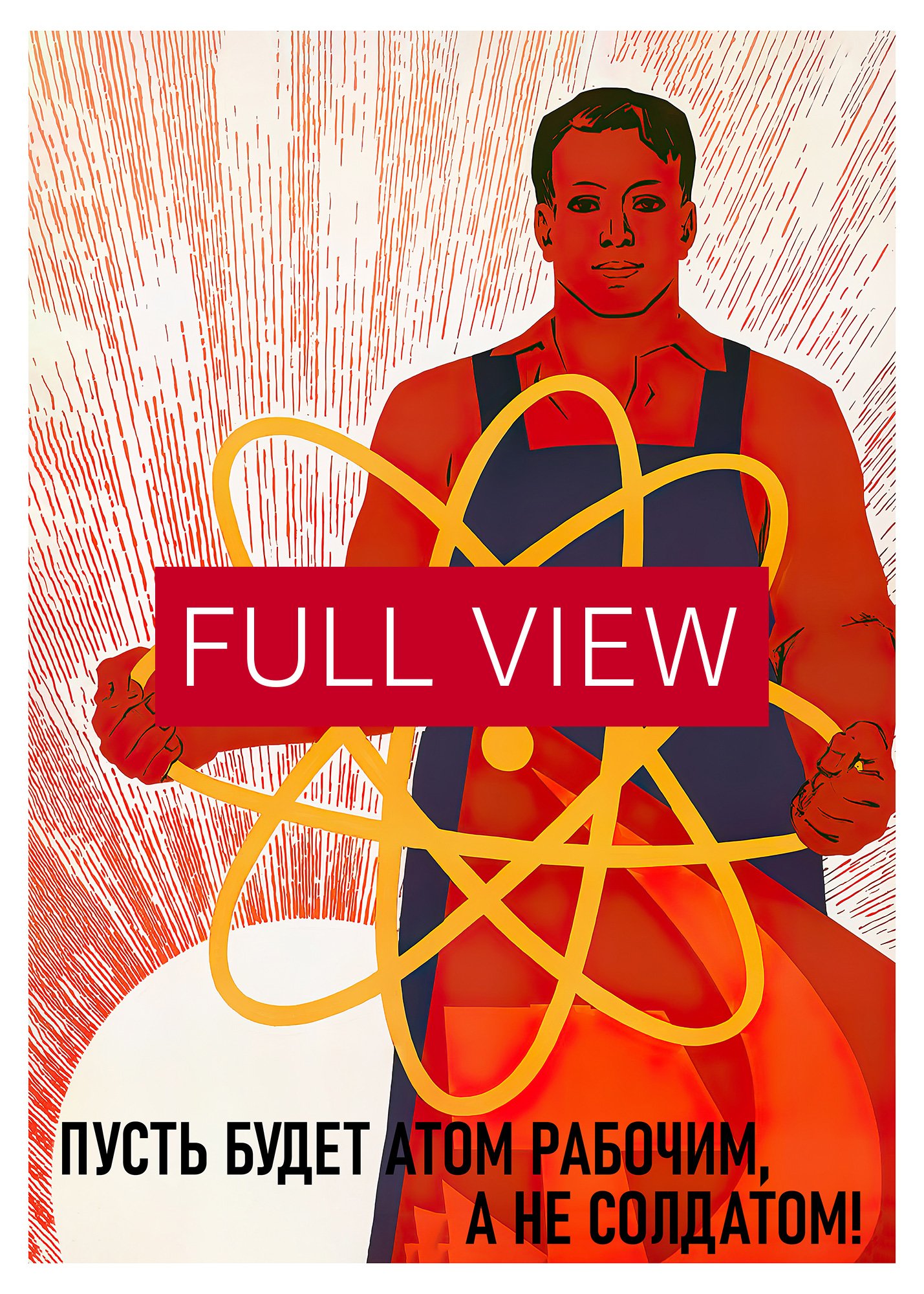 Soviet science, USSR 1960 — Soviet retro poster, science poster, soviet vintage art product image (3)
