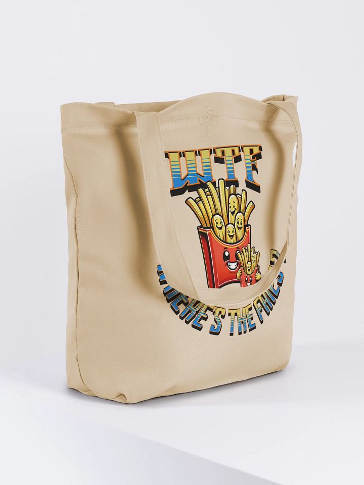 WTF Wheres the Fries Eco Tote Bag product image (4)