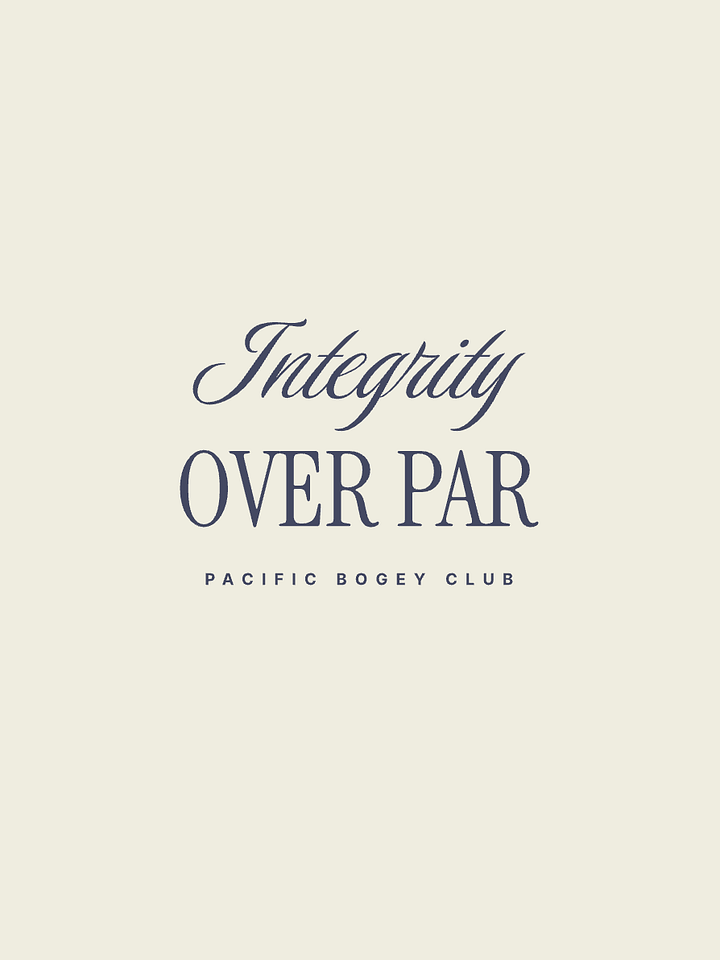 Integrity Over Par x The Honor System product image (1)