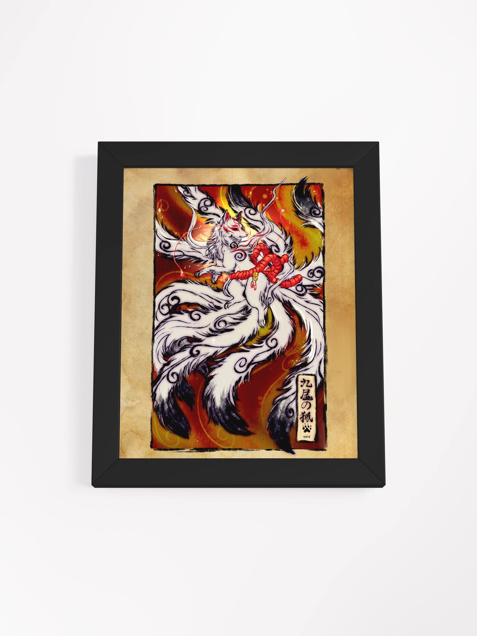 Nine tails Kitsune Sumie Style product image (10)