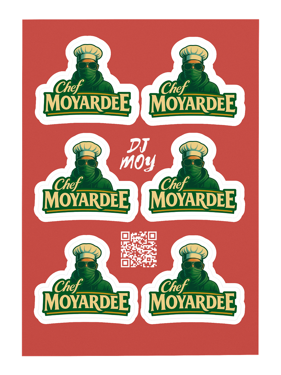 DJ Moy - Chef Moyardee Stickers product image (3)