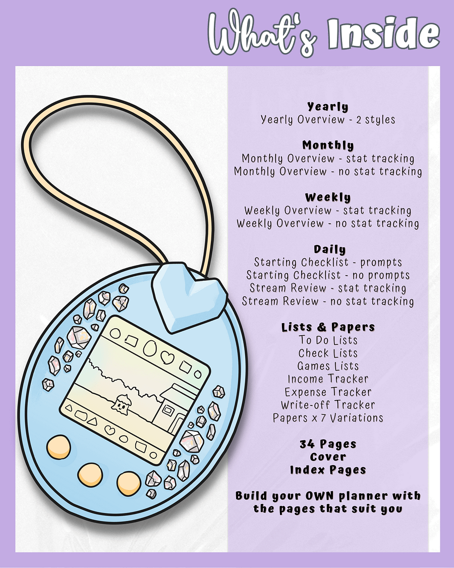 Purple Streaming Planner Printable product image (3)