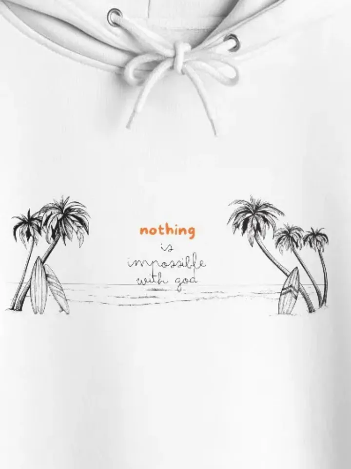 "Nothing Is Impossible" Palm Hoodie product image (2)