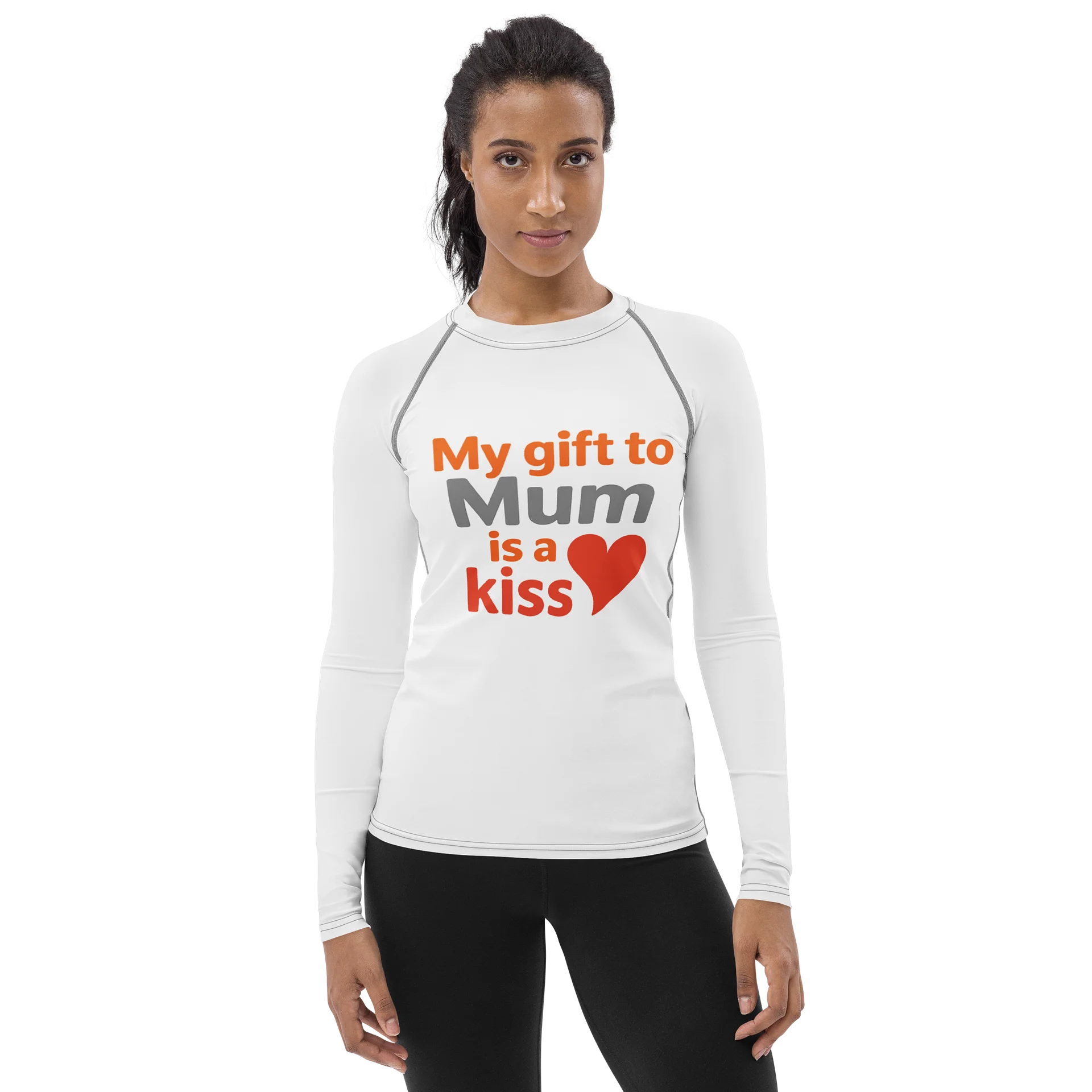 Mum's Kiss All-Over Print Rash Guard product image (1)
