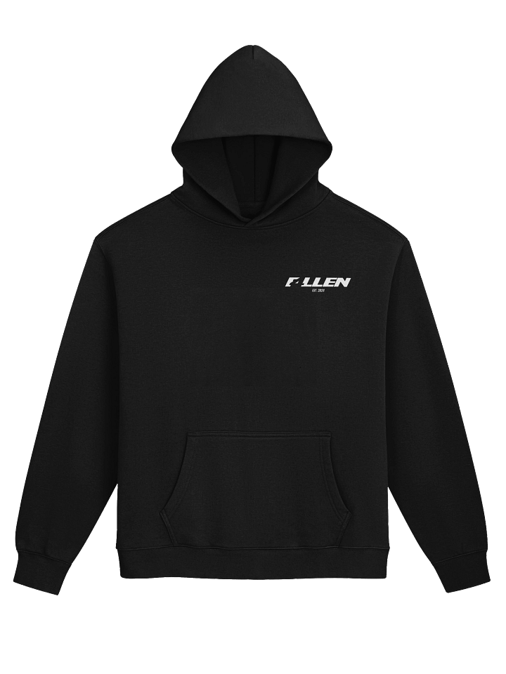 F4LLEN Blue Flower Hoodie [ Black ] product image (1)