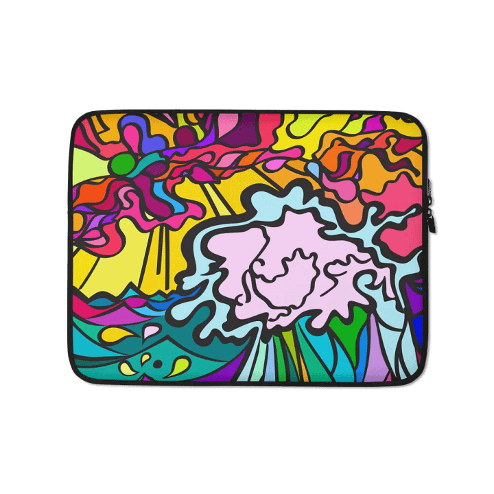 Psychedelic Waves Laptop Sleeve - Wave at Sunset product image (1)