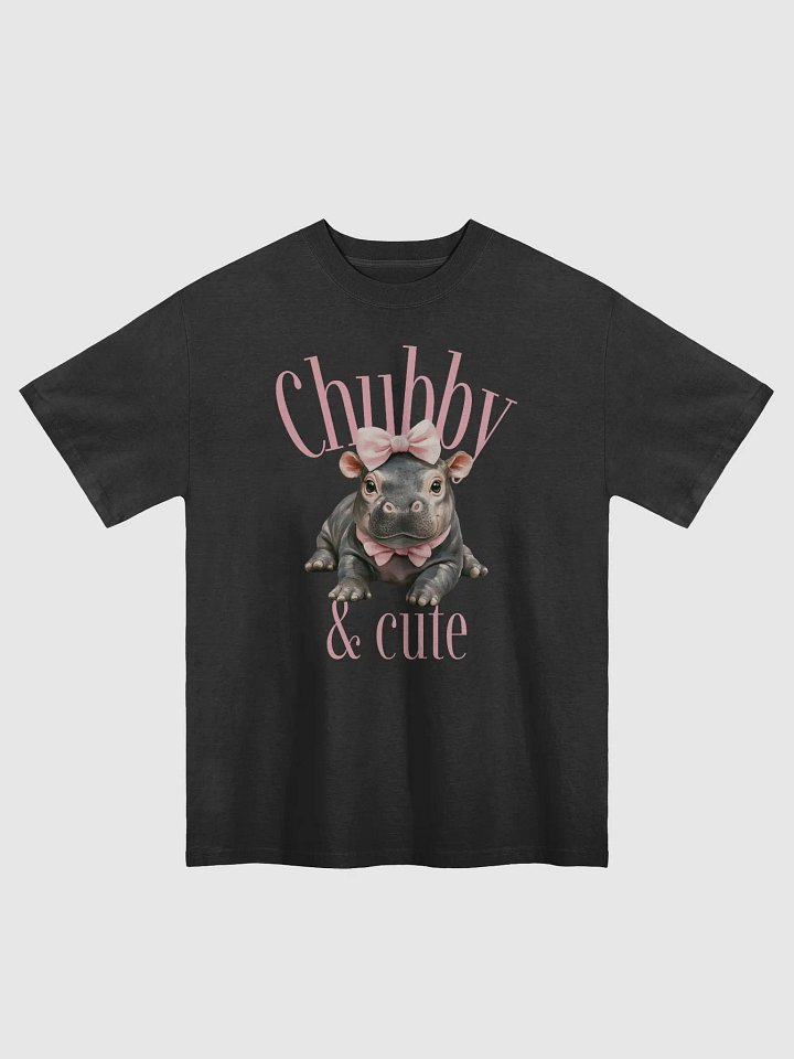 Chubby & Cute Premium Oversized Faded T-Shirt product image (1)