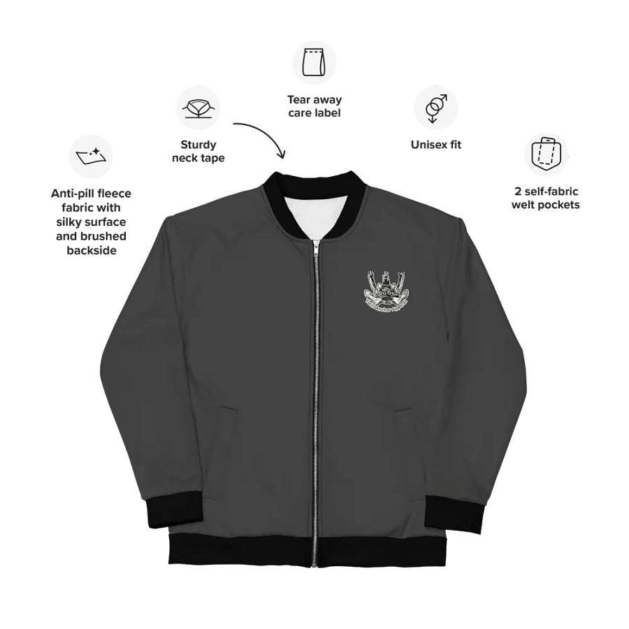 Black Foss double tug Bomber Jacket product image (3)