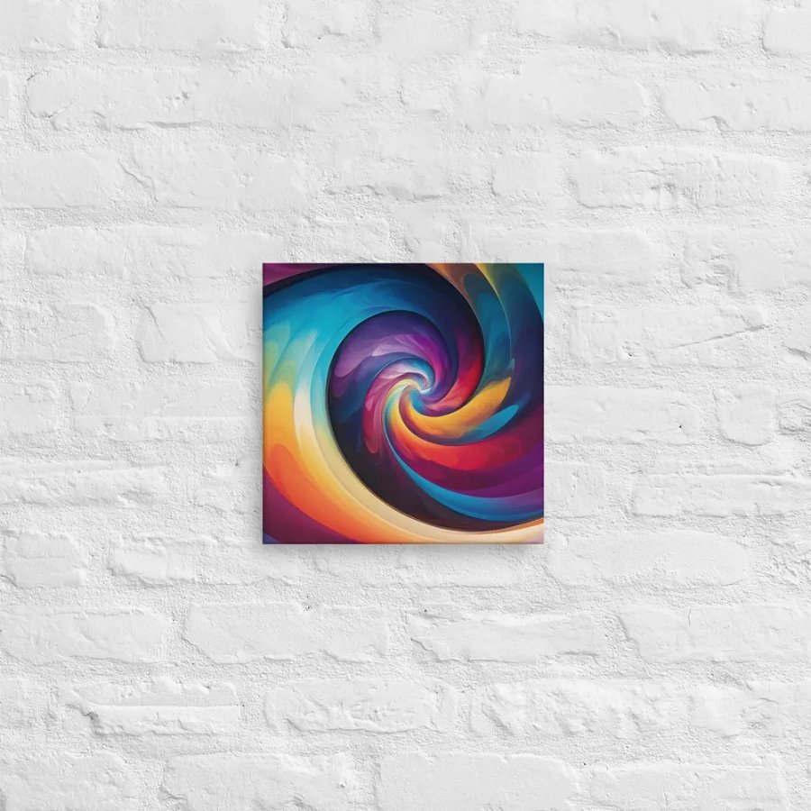 The Psychedelic Rainbow Spiral Canvas product image (3)