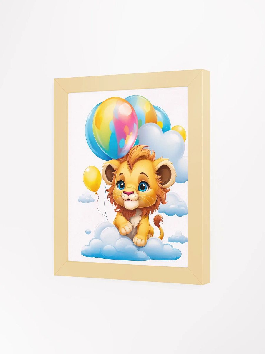 Lion Cub - Nursery Wall Art - Framed product image (2)