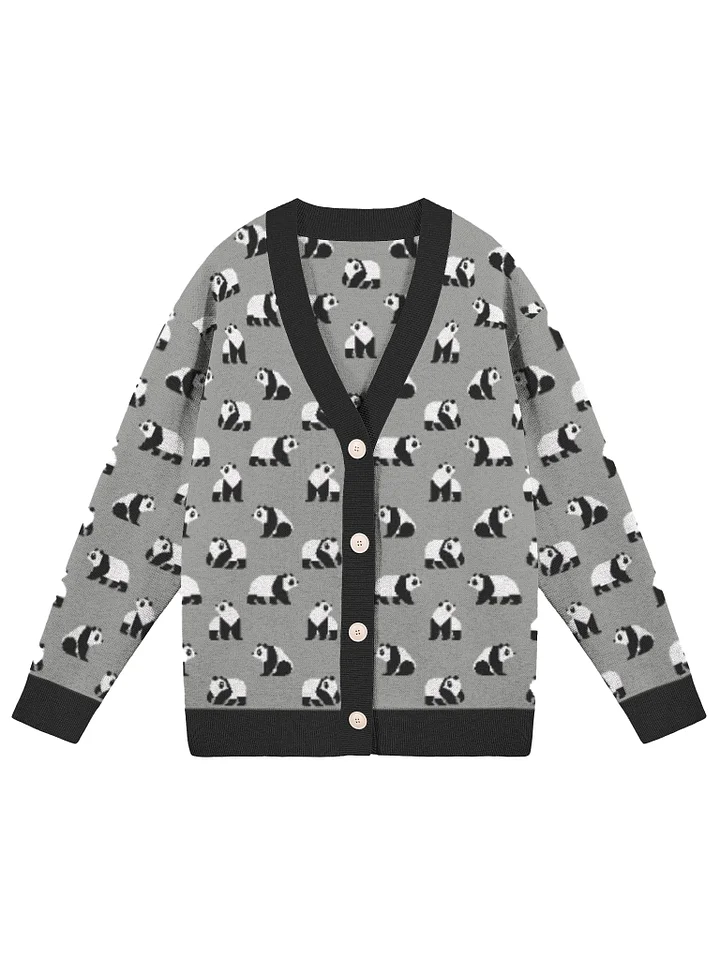 Gray Pandas Are Here Cardigan (Unisex) product image (1)