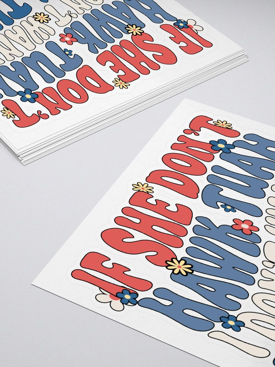 'Hawk Tuah' Kiss Cut Stickers product image (2)