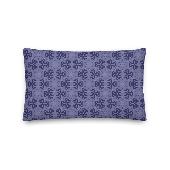 Navy clover premium pillow (Reversible and in 3 sizes/shapes) product image (2)