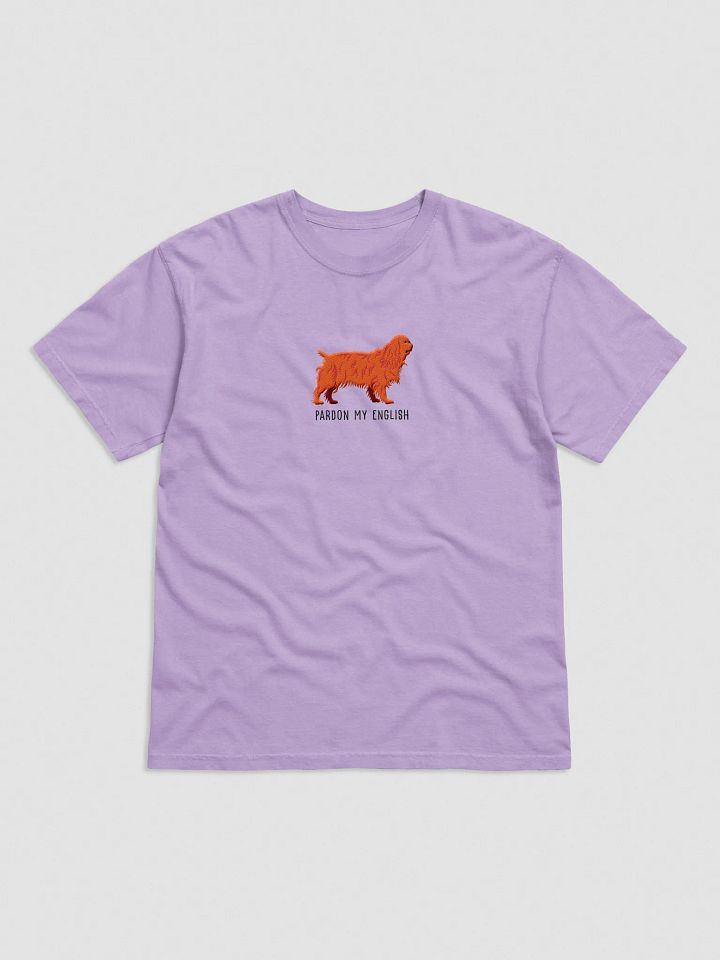 Pardon My English T-Shirt(Embroidered) of an English Toy Spaniel(Ruby) product image (33)