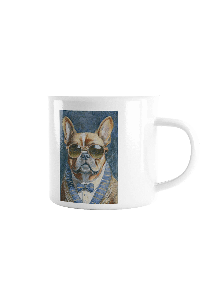 French Bulldog Sunglasses Painting - dogPXL Artistic series Enamel Mug product image (1)