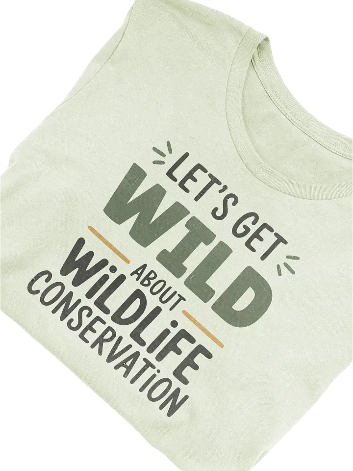 Let's Get Wild about Wildlife Conservation T-Shirt, Wildlife Conservation Lover Gift, Nature Lover T-shirt product image (2)