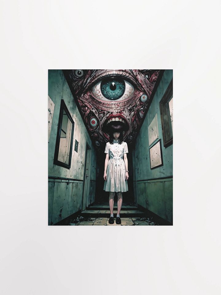 Surreal Nightmare Corridor Matte Poster product image (5)