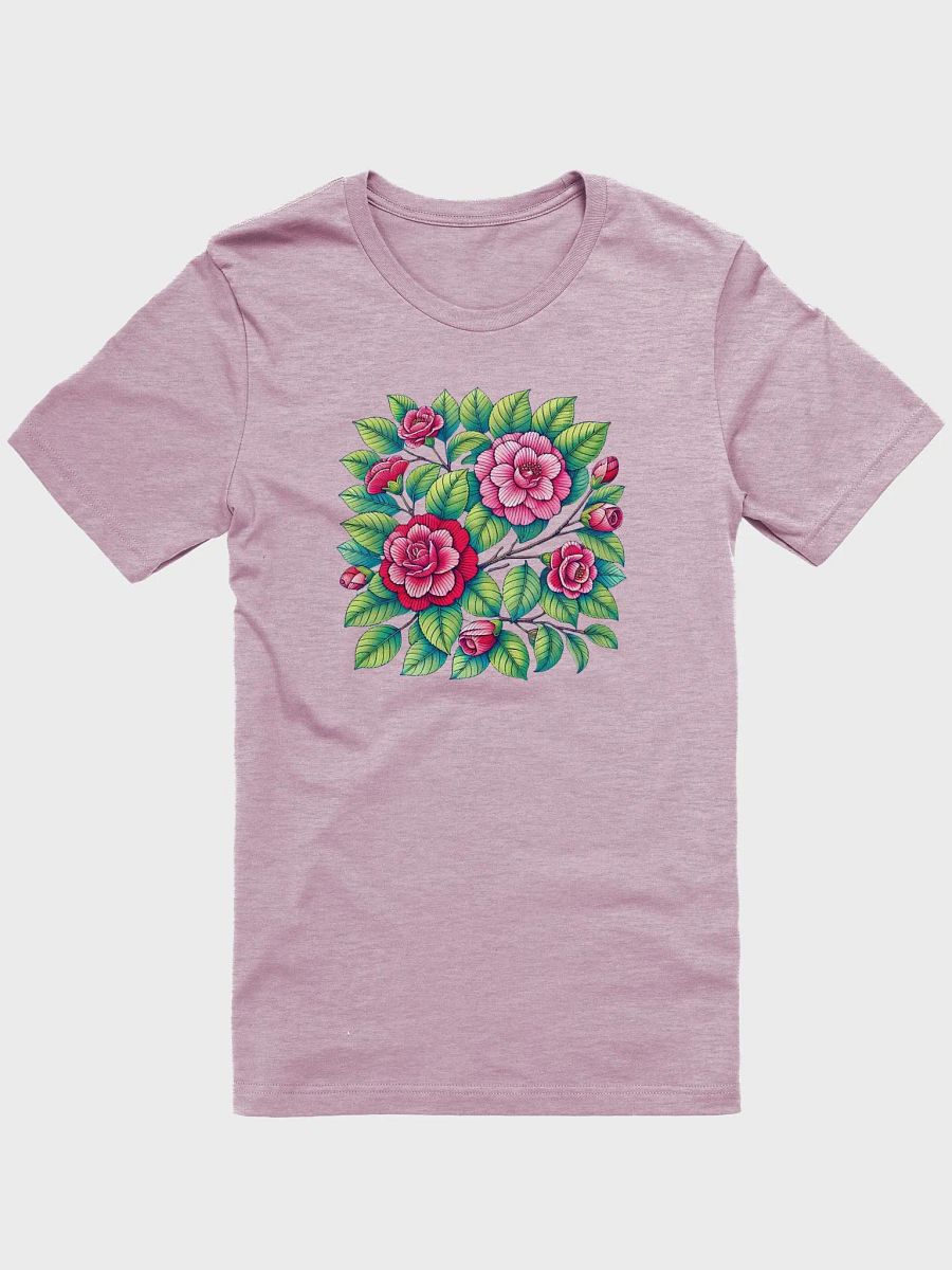 Bella+Canvas Supersoft T-Shirt | AI Design camellia flower mandala product image (2)