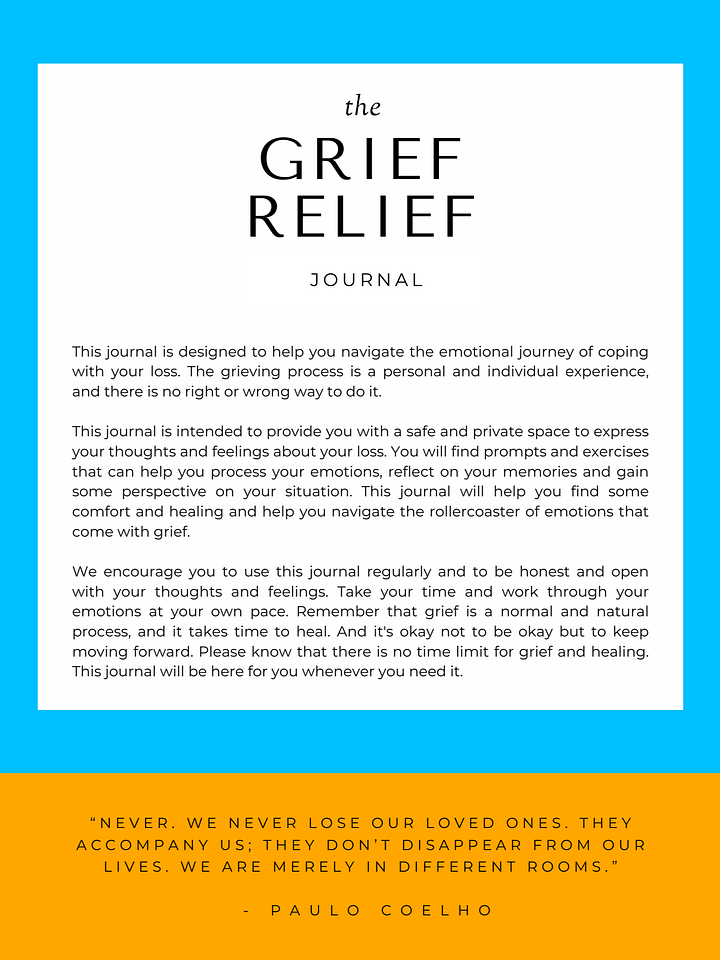 Grief Relief Journal: Gentle Prompts for Healing After Loss product image (2)