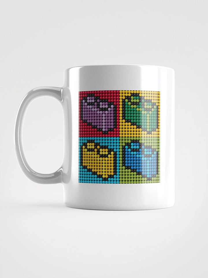 Brick Pixel Art White Glossy Mug product image (1)