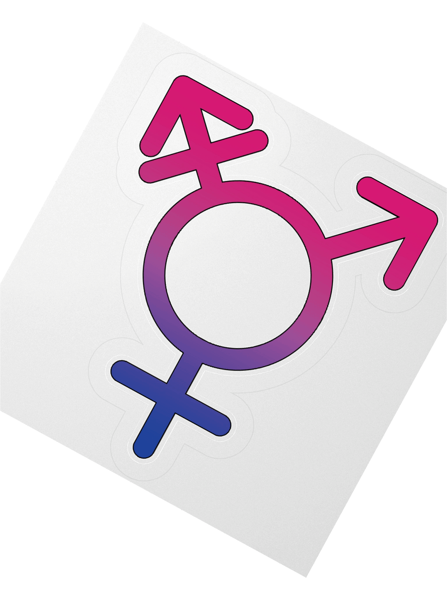 Bisexual Transgender Symbol Sticker product image (5)
