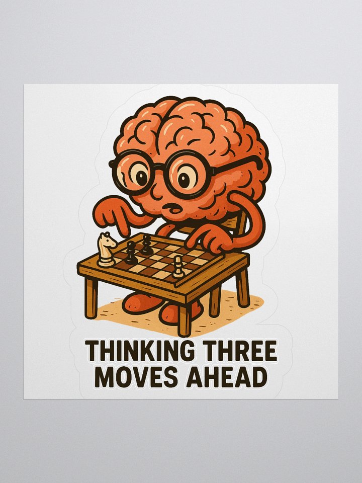 Thinking 3 Moves Ahead Stickers product image (1)