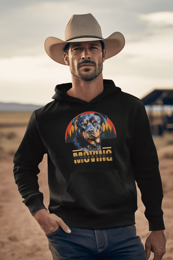 Rottweiler Keep Moving Forward Premium Pullover Hoodie by Lane Seven product image (1)