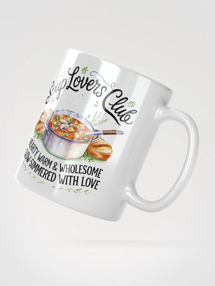 Soup Lovers Club White Glossy Mug product image (4)