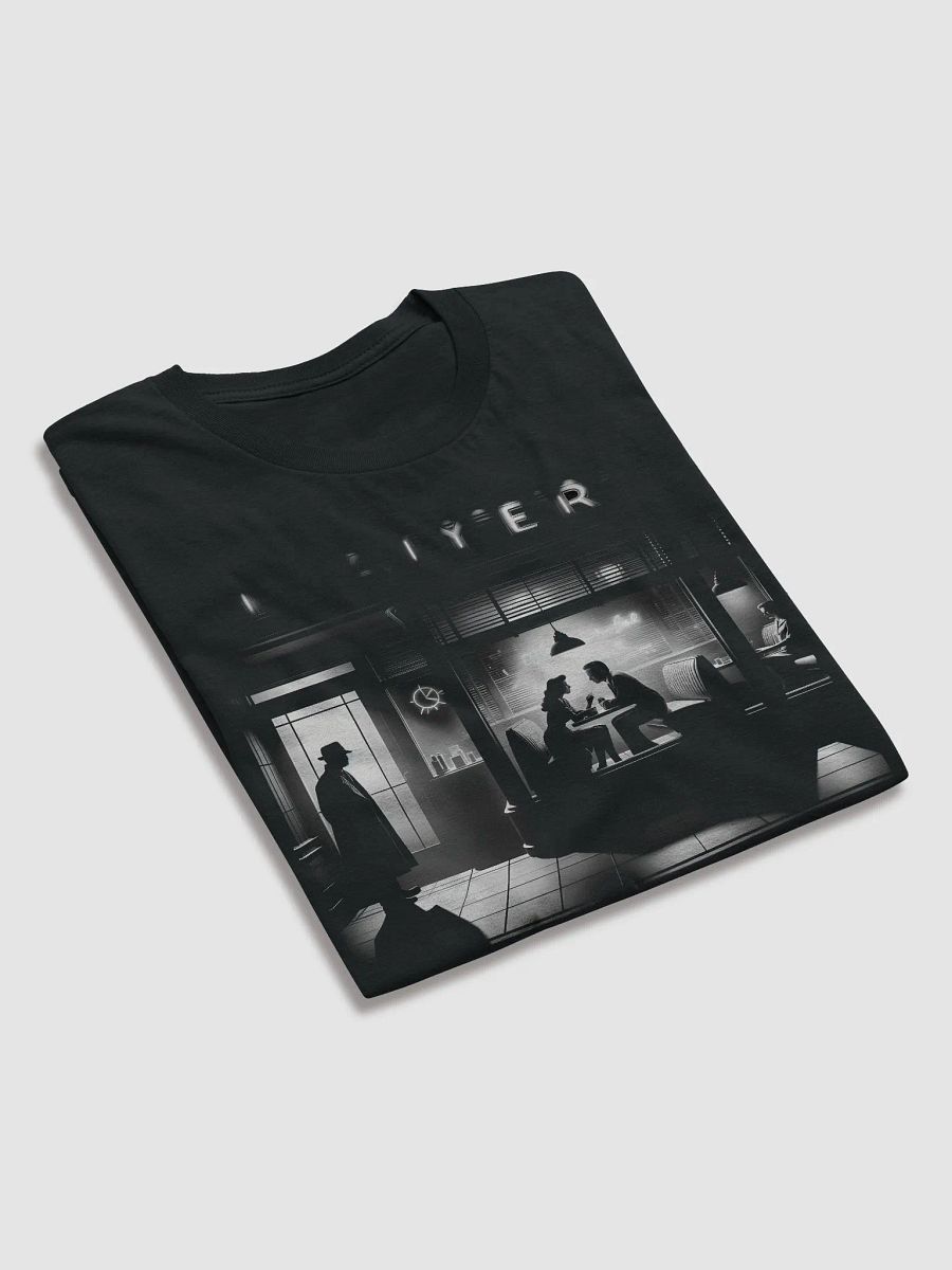 Diner Enigma: Noir Scene (Front Print Womens Tee) product image (4)