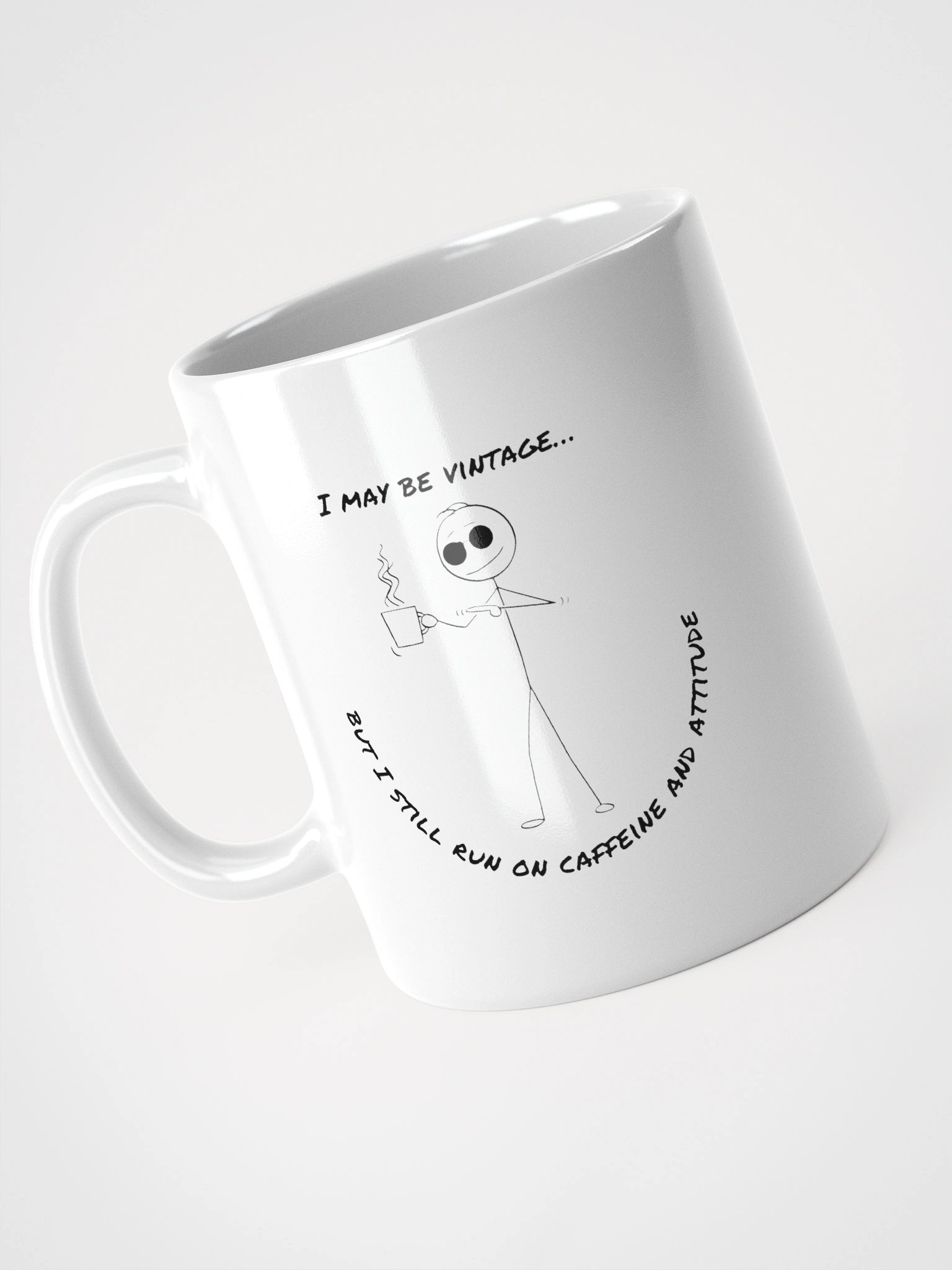 Vintage Fuel: Caffeine & Attitude Mug product image (8)