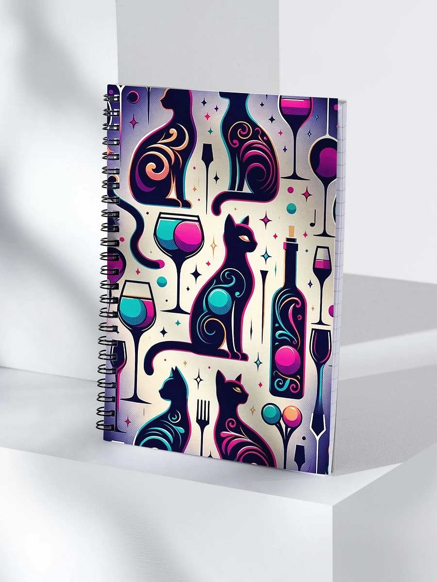 Spiral Notebook: Cats and Wine 3 product image (4)